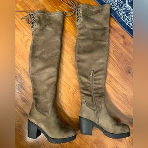 Over the Knee Suede Boots